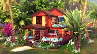 Tropical Tiny House || The Sims 4 || Speed Build