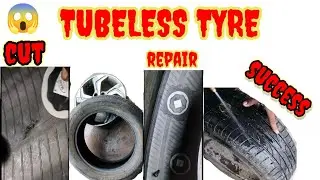 How To Tubeless Tyre Puncture Repairing!!! Tubeless Tyre Andar Se kaise Banaye