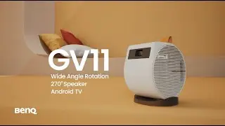 Portable Projector with 135&deg; Projection Angle, Android TV, Wireless Casting | GV11