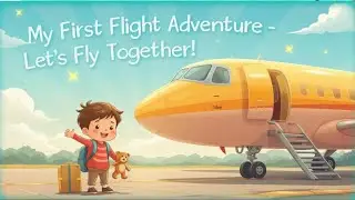 My First Flight ✈️ | Fun Airplane Song for Kids | Learning Rhymes