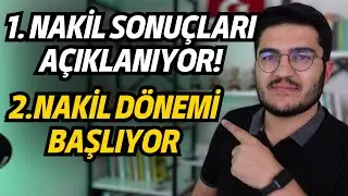 1.Nakil Sonuçları Belli Oluyor! 2.Nakil Dönemi Başlıyor