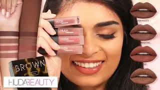 Мини-свотчи жидкой матовой помады HUDABEAUTY BROWN OBSESSIONS | СРЕДНИЕ ИНДИЙСКИЕ ОТТЕНКИ КОЖИ