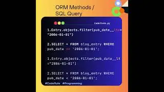 lt & lte lookup  in django ( ORM ) |  #python #pythonlearning  #lambda #pythontricks #education