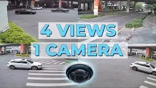 Milesight Multi-Directional AI Camera | Day & Night Demo (4 Angles)