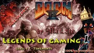 Doom 2 (jDoom) 100% walkthrough - Level 17 Tenements (all secrets)