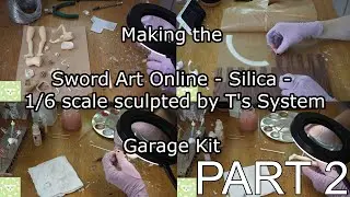 Part 2 - Custom base, color selection and painting  - Garage Kit Sword Art Online Silica T's System
