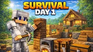 Minecraft Survival Day 1 | Naya World, Nayi Shuruat 🔥