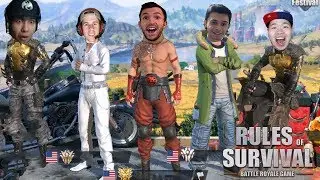 11 YOUTUBER BATTLE ROYALE! Rules of Survival Custom Games (PC/iOS/Android)