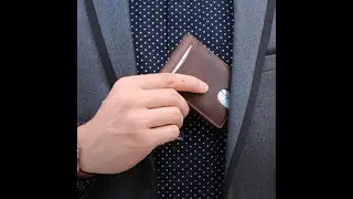 Men's Personalized Card Holder Money Clip Wallet/ Unique Gift for Him