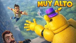 ME ENFRENTE a FREDBEAR pero VIVE en un RASCACIELOS | HELLO NEIGHBOR MODS