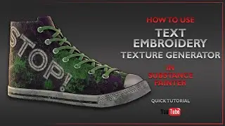 Text to Embroidery Vol 06 &ndash; Texture Generator for Substance Painter