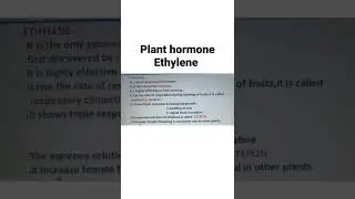 plant hormone ethylene