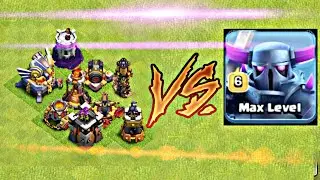 MAX LVL 6 PEKKA VS EVERY SINGLE DEFENSE | UNBELIEVABLE ATTACK - WILD CLASH BRIGHT