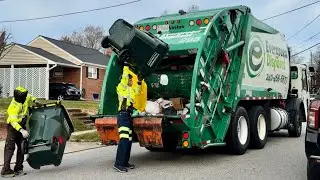 Fast Evergreen Battle McNeilus Slamming Recycling