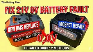 Battery Not Charging? 0V Output? Let's Fix These 21V 18650 Packs!
