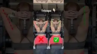 ✨Trying to tone your arms? 💪🏻 #triceps #gymtips #gymform