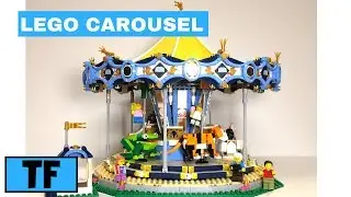 Lego Creator Carousel 10257 Review Quick Timelapse Build and LED Lightup