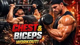 Complete Chest & Biceps Workout 🏋️ | Simple & Effective Training. #gym #viral 