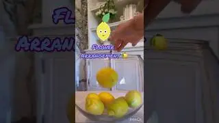 🍋FLOWER ARRANGMENT DIY🍋 #ytshorts #easydiy #flowers #flowerarrangements #lemon