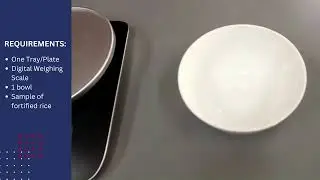 Blending Efficiency Test for Fortified Rice