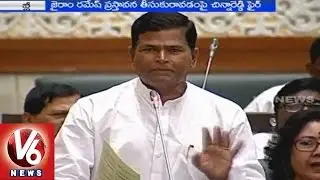 Minister Harish Rao Vs Congress MLA Chinna Reddy over Polavaram project - T Assembly (16-03-2015)