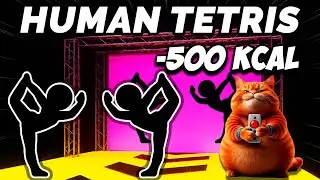 HUMAN TETRIS х 2 Players👭| –500 kcal | Immersive Interactive Warm Up #13