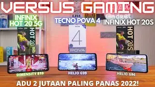 VERSUS GAMING Infinix Hot 20S vs Tecno Pova 4 vs Infinix Hot 20 5G Indonesia, SIAPA JUARANYA?!