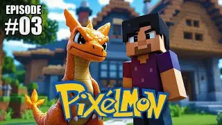 Our First Boss Fight & Evolved Pokemon! - Minecraft Pixelmon Let's Play Ep 3