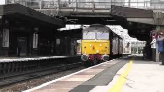 (HD) Northern Belle 47790 Hauls XP64 Blue 47853 Through Stafford Working 0Z47