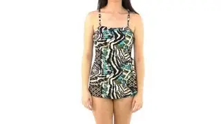 Ceeb Cat Cay Bandeau Sarong One Piece | SwimOutlet.com