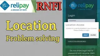 Rnfi Location problem solve, Rnfi Disable Location ko enable kaise kare,Rnfi location login problem,