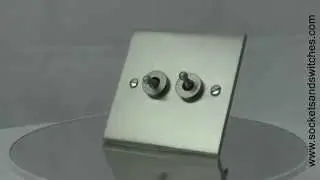Low Profile Satin Nickel Sockets & Switches