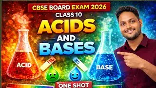 Acids & Their Reactions in 10 Minutes | Class 10 Science | The Excellence Academy (Rakesh Sir)