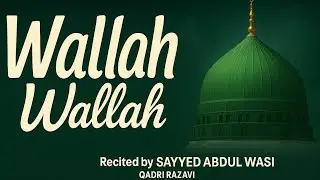 Wallah Wallah By SayyedAbdul Wasi Qadri Razavi | Studio Version | #sayyedabdulwasi #shorts #naat