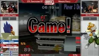 CFL Smackdown 117 Melee - GForceGG | Tempo (Falco) vs SS Colbol (Fox) - Winners Finals