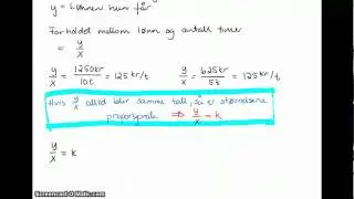 1PY Proporsjonalitet