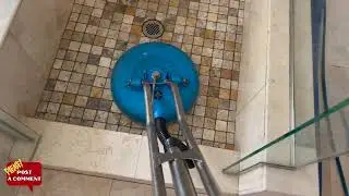Travertine floor cleaning in Laguna Hills!