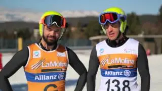 Blind skiing