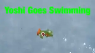 Yoshi goes swimming