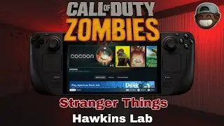 Surviving the Stranger Things Hawkins Lab Zombies Map (Steam Deck)