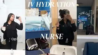 VLOG| IV HYDRATION NURSE COME TO WORK WITH ME