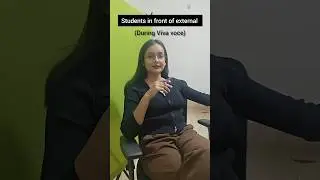 Students in front of External during Viva voce | Priyanshi Jain | Forensic Science