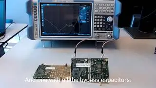 PDN/bypass impedance measurement with a VNA/network analyzer