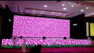 3D LED video wall Stage 8122540589 Wedding Marriage Reception Decoration 3D Mapping Birthday Event