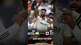 #arshdeepsingh  series 1-1 with  massive winning marof 336 runs 👏#ENGvIND #England #India #Cricket