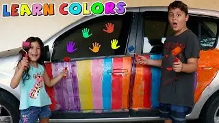 Pintamos o carro do papai - Aprendendo as cores