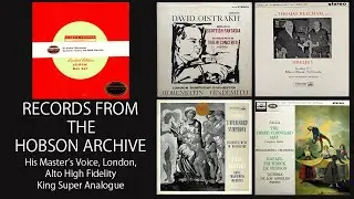 Classical Records from the Hobson Archive, EMI, HMV, London, Alto, King Super Analogue Disk.