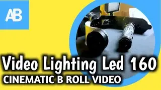 Lighting With Led 160 - B Roll cinematic unboxing Cheap Lighting Studio Lamp