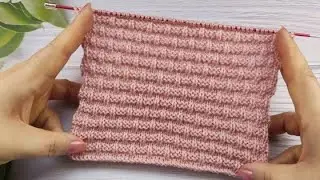 Easy Relief Stitch| Einfaches Reliefmuster| Punto semplice in rilievo| Point Simple en relief Tricot