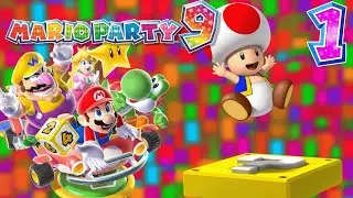 Mario Party 9 (Nintendo Wii) - Episode 1 - Toad Road (Solo Mode) (Blind)